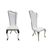 Steel wedding leather fabric velvet hotel stainless steel gold dinning chair