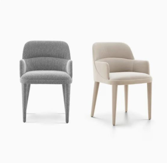 Light luxury dining chairs Scandinavian modern Italian style with armrests dining room chairs hotel club book chairs