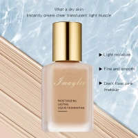 OEM/ODM silky lasting oil controlling liquid foundation private label Not false white