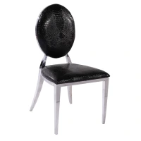 marble luxury dining table home furniture event high back stainless chair for wedding reception
