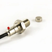 JK8002D hall switch hall sensor approach sensor switch PNP NPN normally open inductive magnetic switch with magnetic iron for PLC bag making machine
