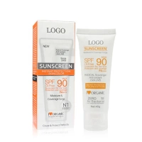 Sunscreen Lotion SPF90 Sun Protection Oil Free Sunblock Cream Natural Sunblock Skin Face Sunscreen