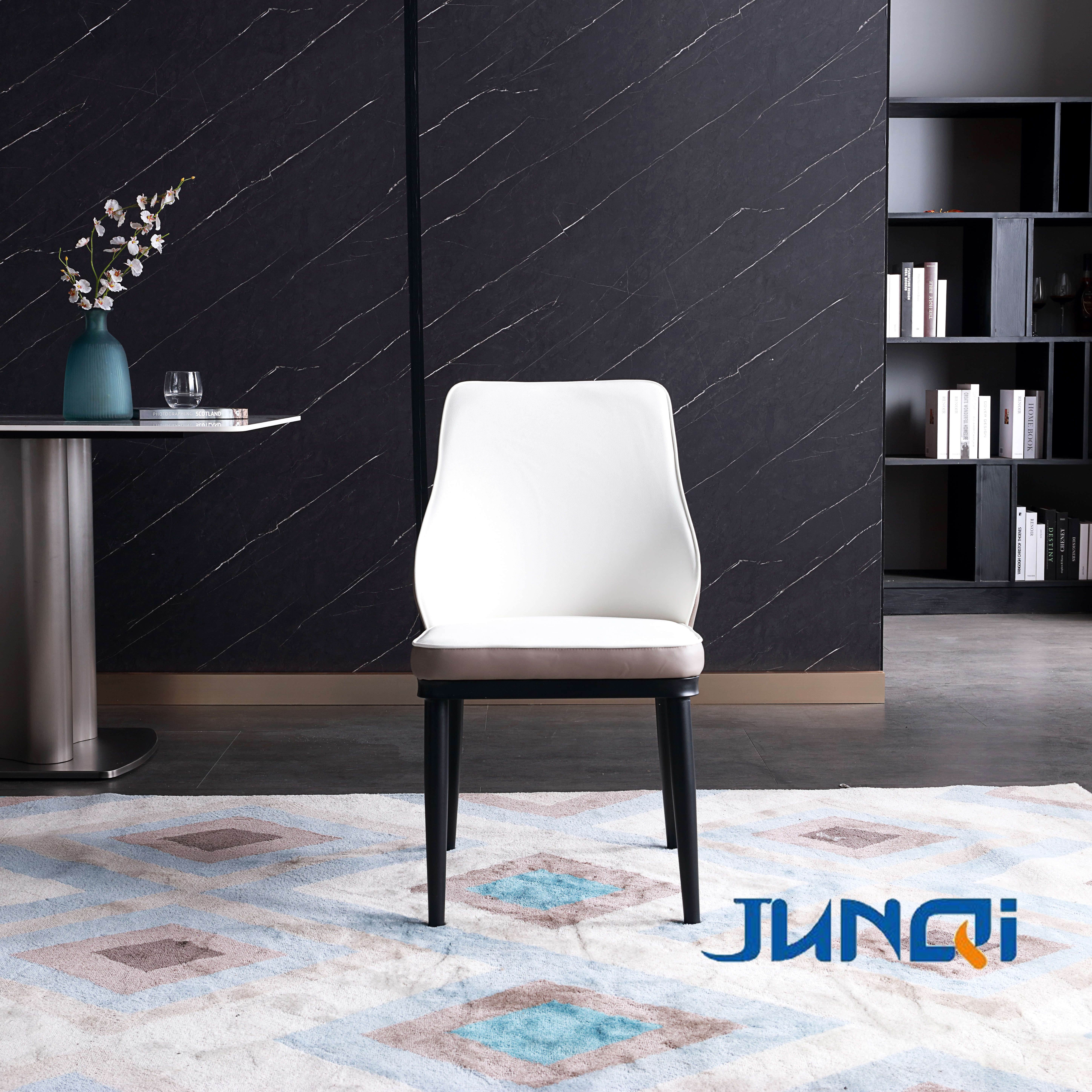 Hot Sale Furniture Manufacturer PU Leather Light Luxury Dining Chair