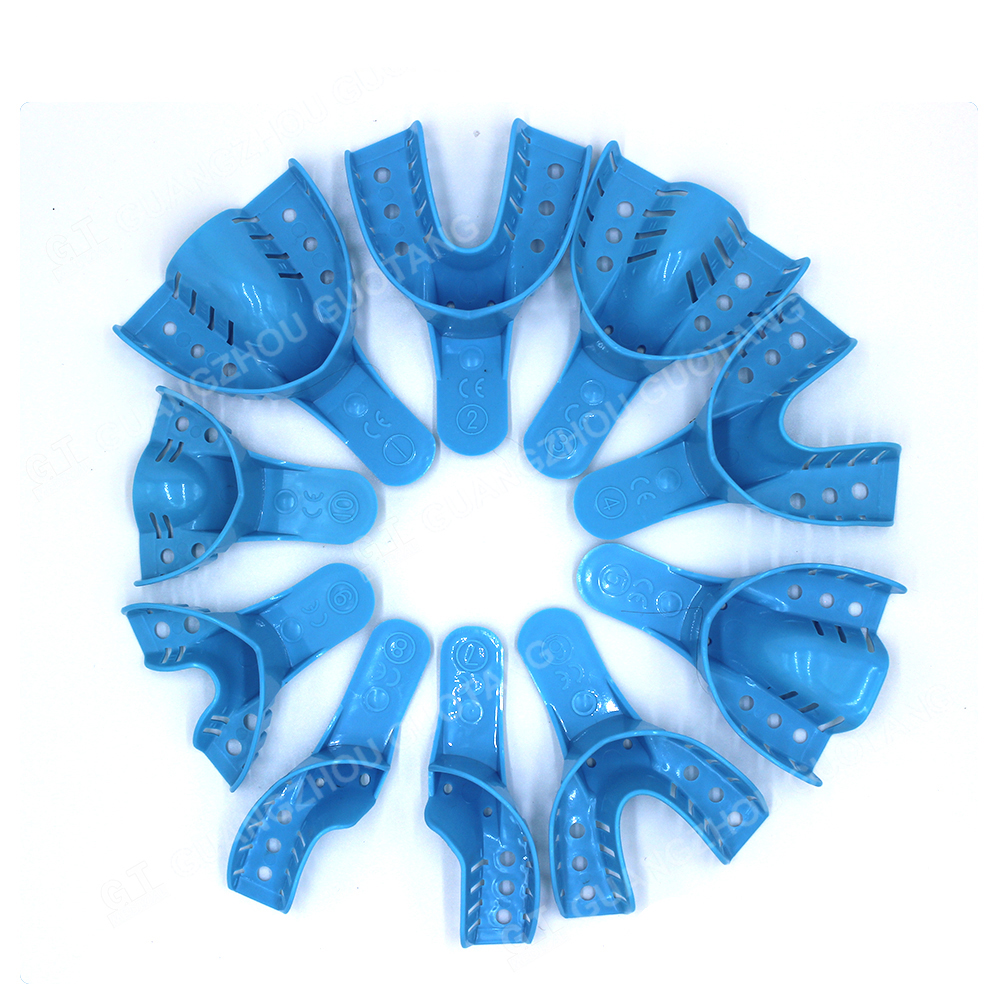 Dental Impression Trays Assorted Pack #1-10 - Perforated Plastic, Autoclavable