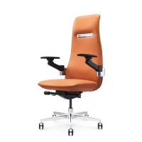 Fabric Living Room Armchair with Wheels Swivel Computer Office Chairs Gold Customized Style Furniture Chrome Powder Weight Fiber
