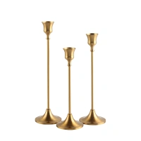 Candle holder wholesale stainless steel candlestick wedding decoration candle stand