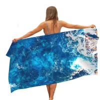 recycled summer custom print sand free beach towels microfiber suede quick dry microfiber beach towel
