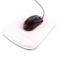 Smooth Microfiber Memory Foam Ergonomic Resting Wrist Mouse Pad For Computer Games Office