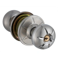 Cylindrical rounb knob stanless steel entry privacy passage ball door lock TA-5793 PC SS