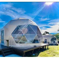6m 7m 8m Diameter Geodesic Dome House High Quality Luxury Canopy Igloo Glamping Dome Tent