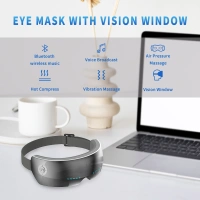 vibration eye massager with visible window 107°F compress eye spa Better to accelerate blood circulation around the eyes and relieve eyestrain