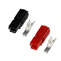45 Amp Unassembled plug Red/Black Anderson style power Connectors For 8/10/12/14 AWG