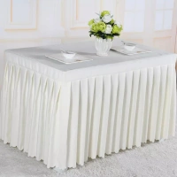 China factory supply hotel banquet table cover square tablecloths for wedding party