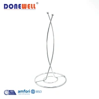 China good cute cross line sliver bathroom toilet wire paper tissue holder stand