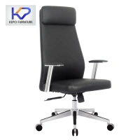 luxury custom factory foshan PU faux leather revolving computer swivel staff ergonomic executive office chair
