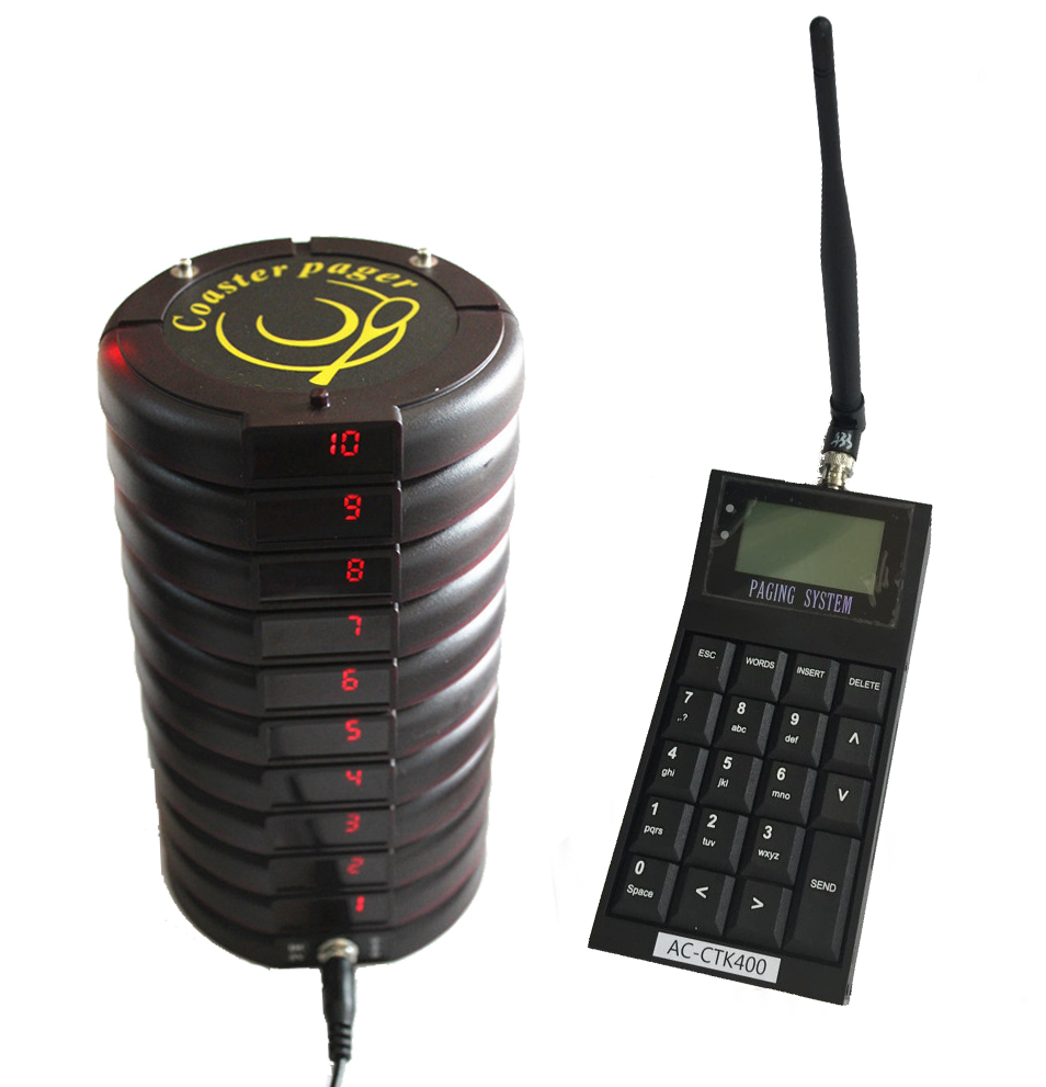 food court wireless restaurant table buzzer customer numbering system
