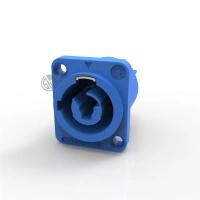 Indoor Use Blue Input Female Connector Ip44 Power Connectors For Led Screen Display