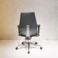 new black pu leather swivel office chair new back ergonomic mid-back staff computer desk office chair