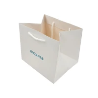 custom customized white embossing logo prime branded packaging gift shopping bags with logo