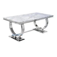 Event marble rectangle golden glass luxury modern rose gold home furniture party dining table metal chair