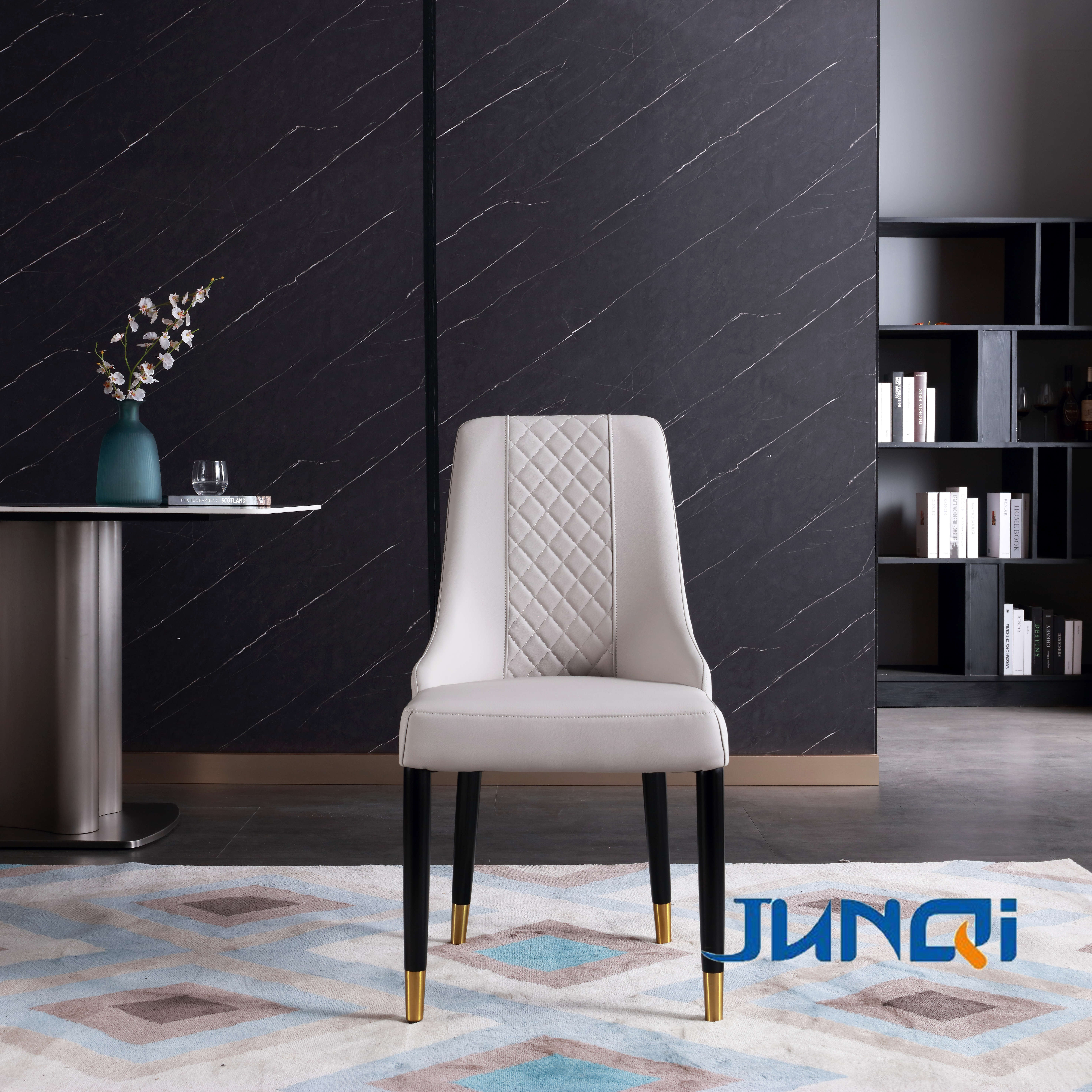 White Minimalist Light Luxury Hotel Dining Chair On Sale