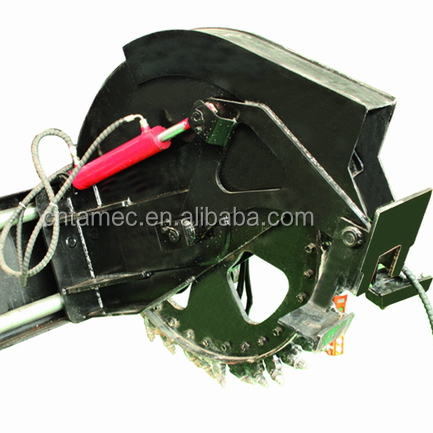 Disc trencher disc trencher for skid steer loader