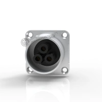 Outdoor Use Socket Ip65 Ip67 Lockable Triple 3 Core Ac Female Waterproof Power Connector
