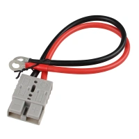 175A copper battery cable assembly 2 AWG wire harness forklift power connector with terminal lugs