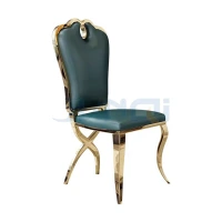 gold dining golden round glass table stackable stainless banquet chair wedding reception