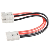 2 pole connector style Single SG175 to two SG175 parallel cable 36" 8 AWG SED connector plug lead