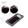 navina slim silk false individual eyelash extensions tray Curl C D OEM factory price $0.8 eyelashes extension professional