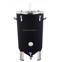 Fermentado en barrica 20L 30L Stainless Steel Beer Mash Tun Conical Beer Fermenter Tank For Sale