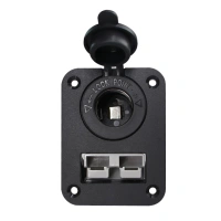 Panel Mount Anderson-Style Connector With Car Accessory double flush mount housing with 50a plug