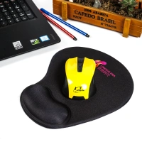 Factory Promotional Custom Design Printing Custom Wrist Support Mouse Pad With Silicone Wrist Support