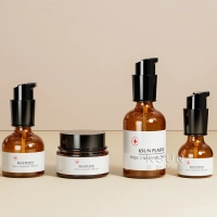 Ksun Luxury Plastic Skin Care Bottle Set Cosmetic Packing Cream Jar Lotion Bottle Plastic Bottle With Pump 30Ml 60Ml 100Ml