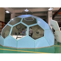 Double Layer Waterproof Cotton Insulation Hotel Resort Garden Party Event Winter Igloo House Outdoor Camping Aluminum Geodesic Dome Tent