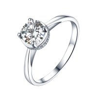 925 Sterling Silver Jewelry Ring Plating White Gold Rose Gold Engagement Rings CZ Sterling Silver Ring