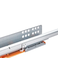 Clip single extension push open under mount drawer slide with handle for 16mm board for apartment