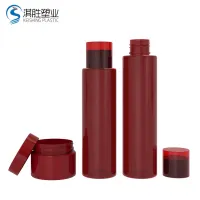 Manufacture empty 50ml 100ml 140ml PET Skin Care Plastic set Bottle cream jar lotion toner bottle