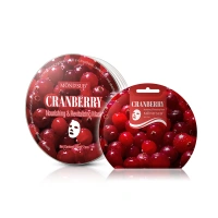 New Product Facial Mask Cranberry Revitalizing Biodegradable Nourishing Face Mask