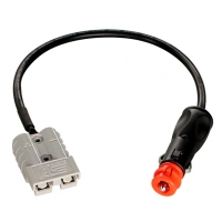 High Current Connector 50A To 12V Car Cigarette Lighter Plug Lead 16AWG Power Cable Adapter