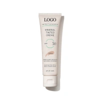 OEM/ODM Skin Care Product Manufacturer SPF 50 Tn Active Ingredient Mineral Face Sunscreen Cream