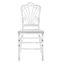 Wholesale wedding transparent clear acrylic chairs outdoor party chairs hotel wedding chairs
