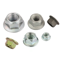 ISO7044 Lock Plate Type Prevailing Torque Type All-Metal Hexagon Nuts With Flange