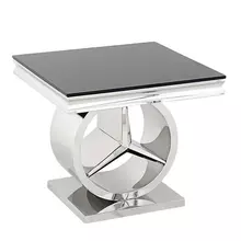 Living room mirror side tables luxury modern contemporary tempering glass side table