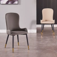 Skandinavischer Licht-Luxus-Wind-Esszimmerstuhl, moderner minimalistischer Lounge-Sessel