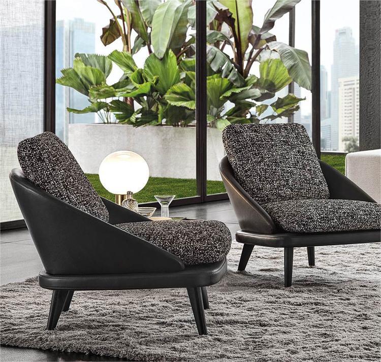 Modern minimalist single sofa chair living room bedroom lounge chair