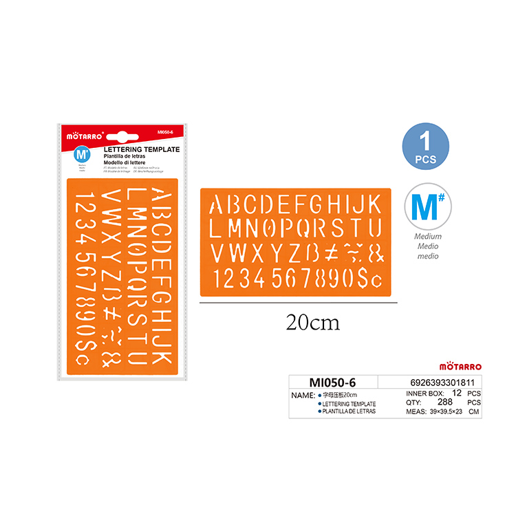 Eco Friendly Kids Plastic Letter Drawing Template Ruler 20cm English ...