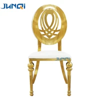 Custom factory low price stainless steel chairs golden banquet chairs hotel chairs for wedding