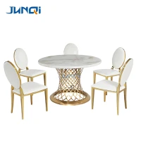 Cadeira de mesa de jantar de ouro Cadeiras de mesas de ouro inoxidáveis